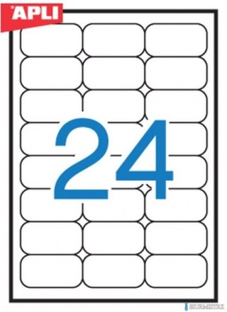 Etykiety 02871 64*33.9zaokrą* glone pomarańczowe (20)APLI