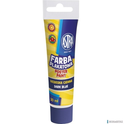 Farba plakatowa Astra tuba 30 ml - ciemna niebieska, 83110914 SALE