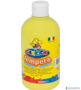 Farba tempera 500 ml, żółta cytrynowa CARIOCA 170-2367