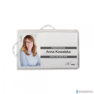 Identyfikator 50x90 mm (50szt.) NB066 OPUS 2 uszka BADGE HOLDER UNIVERSAL
