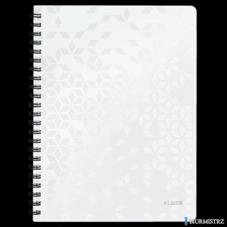 Kołonotatnik w kratkę A4 PP Leitz WOW, biały 46380001