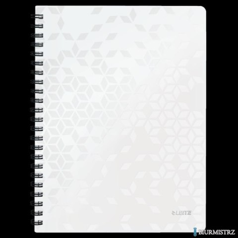 Kołonotatnik w kratkę A4 PP Leitz WOW, biały 46380001
