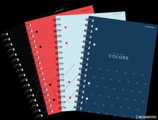 Kołozeszyt A4 TOP COLORS MIX 2 spirale 80k 70g kratka 400169233 TOP 2000