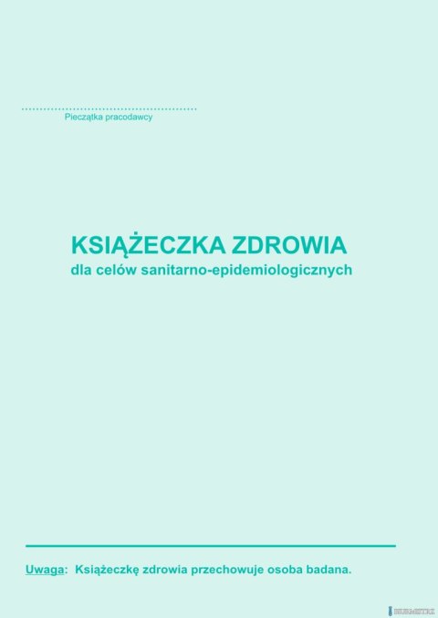Książeczka zdrowia, A6 16 stron, 10-530-5 DOTTS