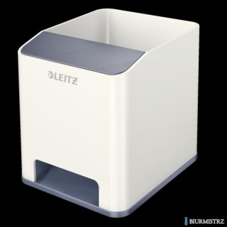 Kubek na długopisy LEITZ WOW biały ze wzmacniaczem dźwięku 53631001
