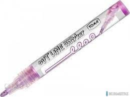Marker OUTLINE srebrno-fioletowy TO-404 Toma
