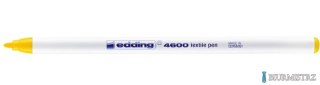 Marker do tkanin okrągła końcówka 1 mm żółty Edding 4600/005/Z