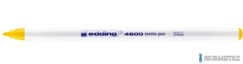 Marker do tkanin okrągła końcówka 1 mm żółty Edding 4600/005/Z