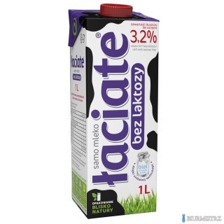 Mleko ŁACIATE UHT bez laktozy 3.2% 1I