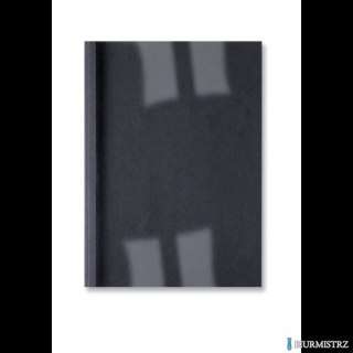 Okładki do bindowania termicznego GBC LeatherGrain, A4, 1,5 mm, czarne , 100 szt., IB451607