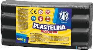 Plastelina Astra 500g czarna, 303117013