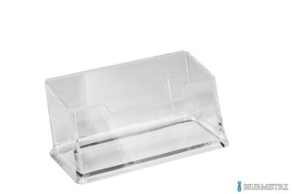 Przybornik na wizytówki K-057 przezroczysty 009112 LEVIATAN stojak
