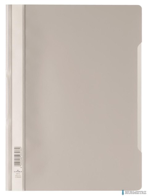 Skoroszyt A4 z przezroczystą okładką z PP szary 257310 DURABLE (50)