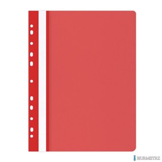 Skoroszyt , PP, A4, miękki, 100/170mikr., wpinany, czerwony, typu OFFICE PRODUCTS 21104121-04