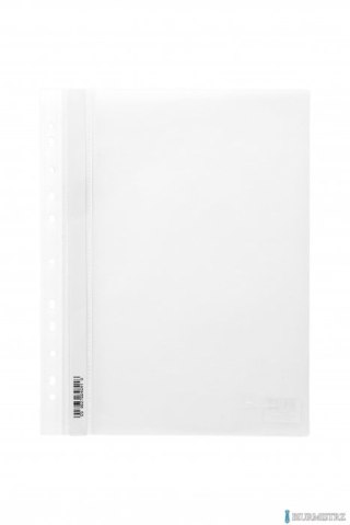 Skoroszyt wpinany PP DOTTS (20) biały wzocniony polipropylen SPP-DOT-02-06