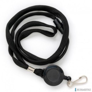 Taśma 601283 czarna (10) wypinająca z mech sciagajacym i karabińczykiem