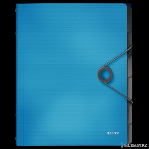 Teczka segregująca 6 przekładek jasnoniebieska PP LEITZ SOLID 45691030