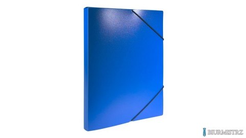 Teczka z gumką A4 PP pudło 2 cm niebieska TG-A4-02-01