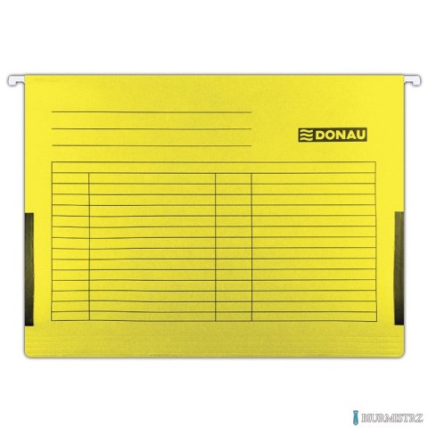 Teczka zaw.A4 żółta z boczkami płóciennymi 7420905-11 DONAU (X)