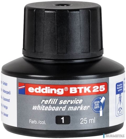 Tusz do markerów do tablic 25 ml czarny Edding BTK25/001/C