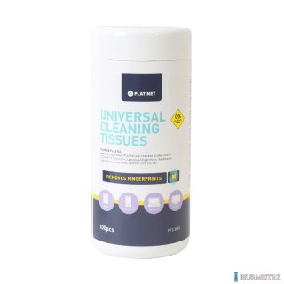 Chusteczki do czyszczenia plastików, szkła i obudów PLATINET PFS5855 100szt