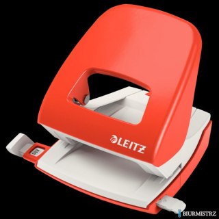 Dziurkacz 5008 LEITZ jasnoczerwony 30 kartek duży metalowy 50080020
