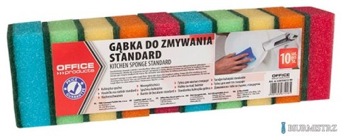 Gąbka do zmywania Standard, 10szt., mix kolorów, typu OFFICE PRODUCTS 22035612-99