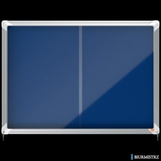 Gablota filcowa Nobo Premium Plus 8xA4, niebieska (drzwiczki przesówne) 1902565