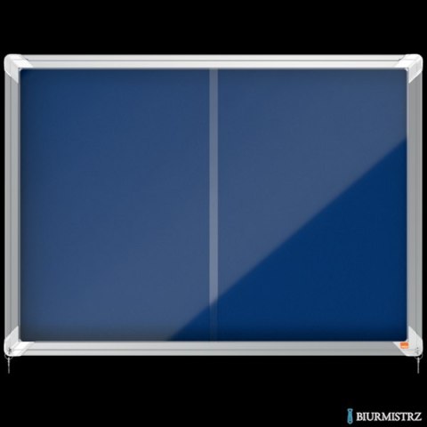 Gablota filcowa Nobo Premium Plus 8xA4, niebieska (drzwiczki przesówne) 1902565