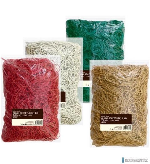 Gumki recepturki 30 mm, średnica 30 mm GRAND 130-1677 1kg 1,5x1,5mm