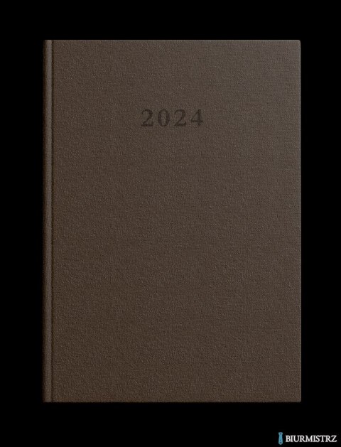 Kalendarz TOP 2000 STANDARD 2024 A4 dzienny brązowy 400177477