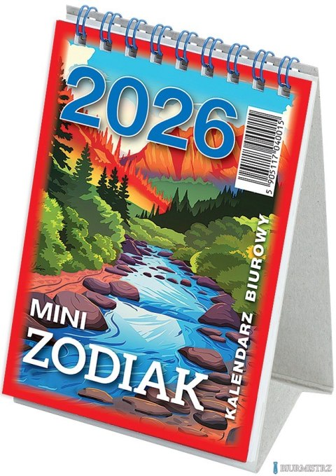 Kalendarz biurowy MINI ZODIAK 2026 (H7) TELEGRAPH