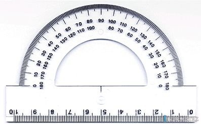 Kątomierz 180 stopni DONAU 10 cm, plastikowy