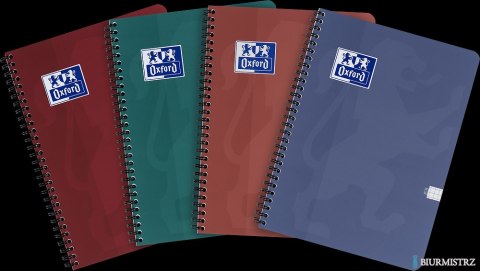 Kołozeszyt Oxford Touch Trend 2-spiralny A4 100 kartek 90 g kratka 5x5 mm 400175459