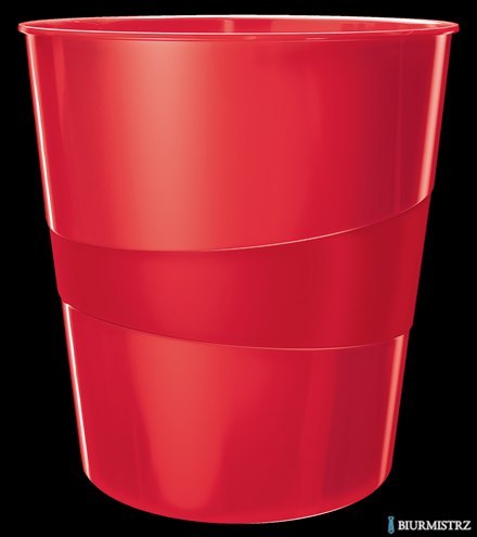 Kosz na śmieci 15L Leitz WOW, czerwony 52781026