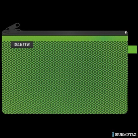 Koszulka z suwakiem z dwoma przegródkami Leitz WOW, rozmiar L, zielona 40130054