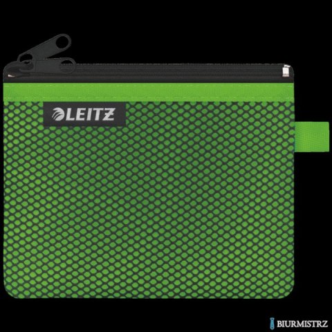 Koszulka z suwakiem z dwoma przegródkamiLeitz WOW, rozmiar S, zielona 40110054