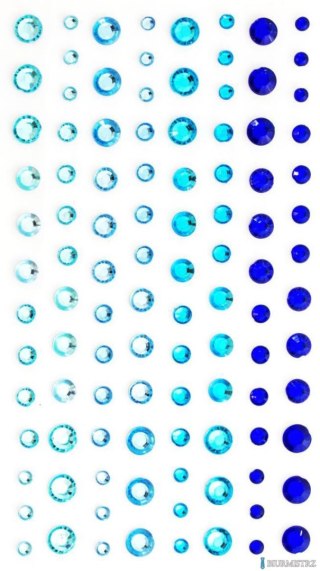 Kryształki samoprzylepne 3-6mm niebie. (104) 251109 GALERIA PAPIERU