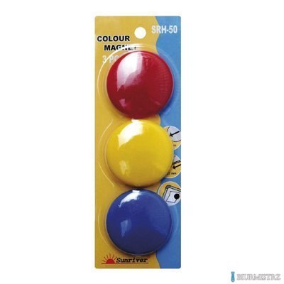 Magnesy ARGO kolorowe WF-50 opakowanie 3sztuki SRH-50