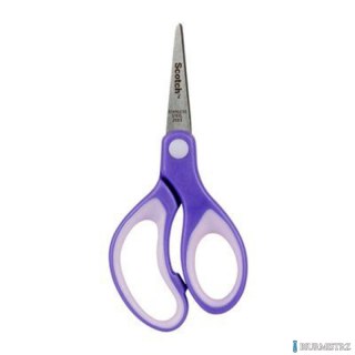 Nożyczki szkolne SCOTCH_ (1442P), zaokrąglone, 12cm, zielone i fioletowe