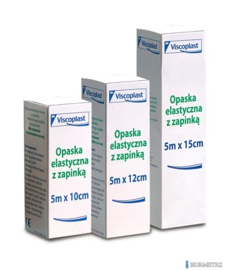 Opaska elastyczna z zapinką VISCOPLAST, 10cmx5m bandaż elastyczny