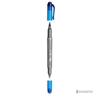 Pisak do CD, 2-stronny, końcówki cienkie 0,5 i 0,8mm, niebieski TO-320 Toma