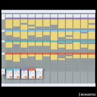 Planer roczny T-Card Nobo, 13 kolumn, 32 okienka 2990700 SALE