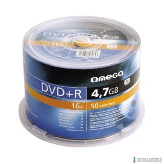 Płyta OMEGA DVD+R 4,7GB 16X CAKE (50) OMD1650+ -a