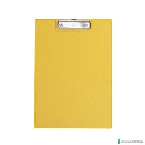 Podkładka Maul A4 z klipsem i okładką, powłoka plastikowa, żółta (23392/13 ML)