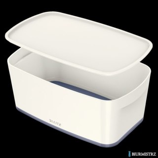 Pojemnik MyBOX mały z pokrywką biało-szary LEITZ 52291001