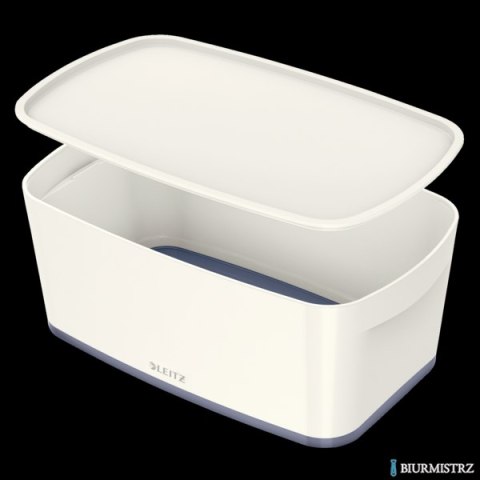 Pojemnik MyBOX mały z pokrywką biało-szary LEITZ 52291001