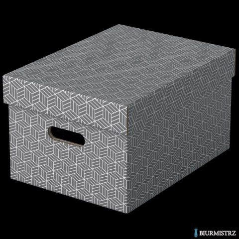 Pudełka domowe do przechowywania, rozmiar M, 3 sztuki, szare Esselte 628283