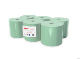 Ręcznik w roli 130/1 (6 rolek) 130m 1warstwa makulatura zielony CLIVER 5982