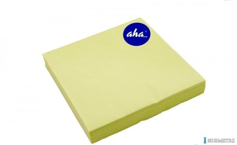 Serwetki AHA limonkowe 33x33cm, 20sztuk, pastel